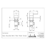 Abode Harmonie Round Bath Filler Panel Valves Chrome