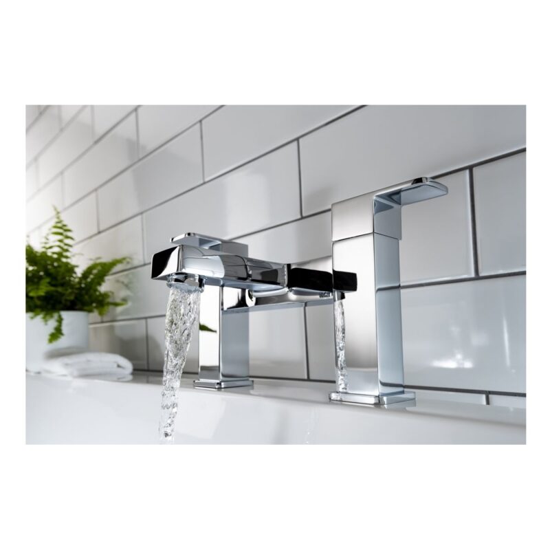 Abode Fervour Deck Mounted Bath Filler Tap Chrome