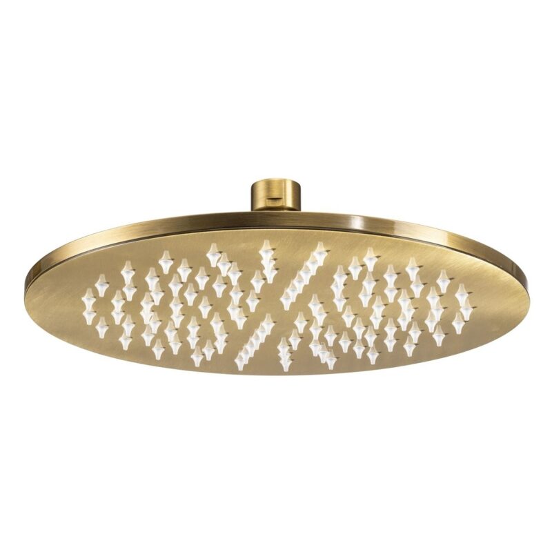Abode Euphoria 225mm Circular Shower Head Antique Brass Abode Euphoria 225mm Circular Shower Head Antique Brass