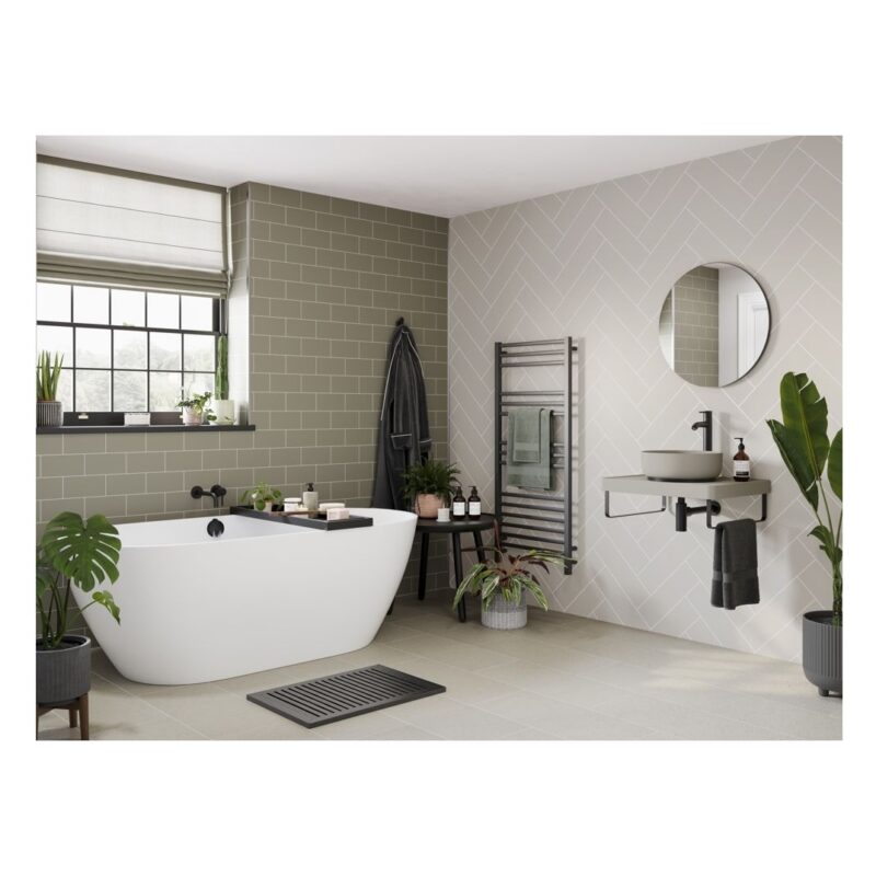 Abode Harmonie Tall Basin Mixer Tap Matt Black