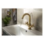 Abode Serenitie Basin Mixer Tap Antique Brass