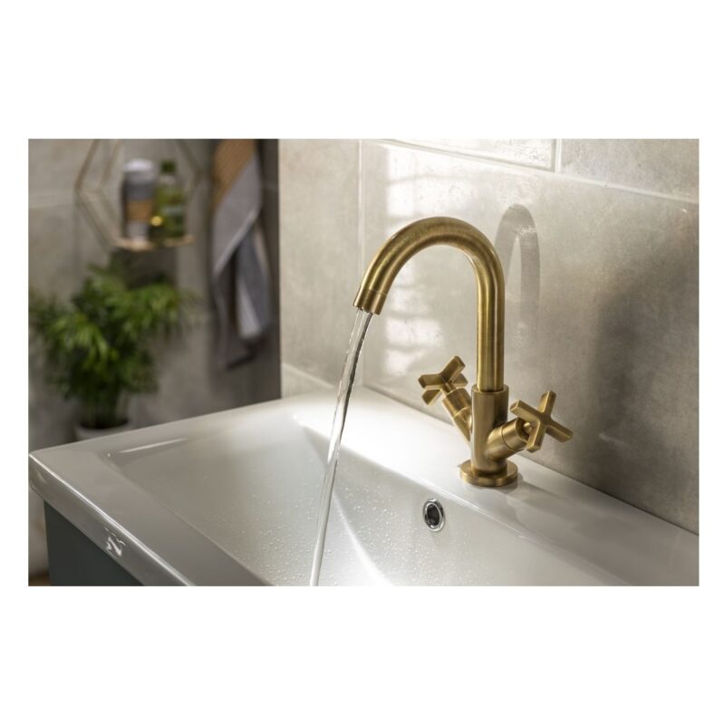 Abode Serenitie Basin Mixer Tap Antique Brass