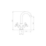 Abode Serenitie Basin Mixer Tap Antique Brass