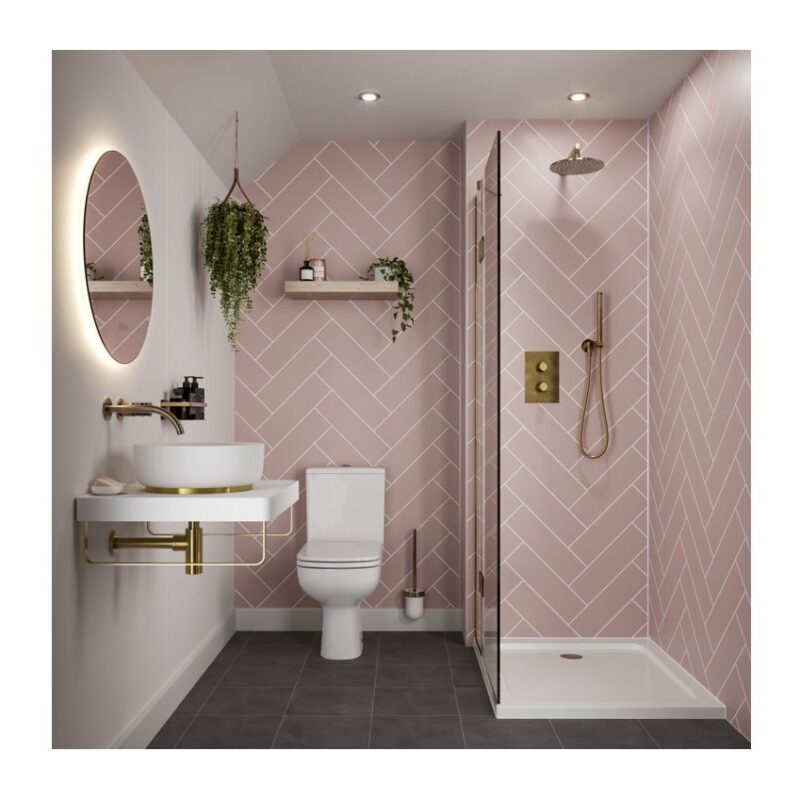 Abode Euphoria Wall Mounted Circular Shower Arm Antique Brass