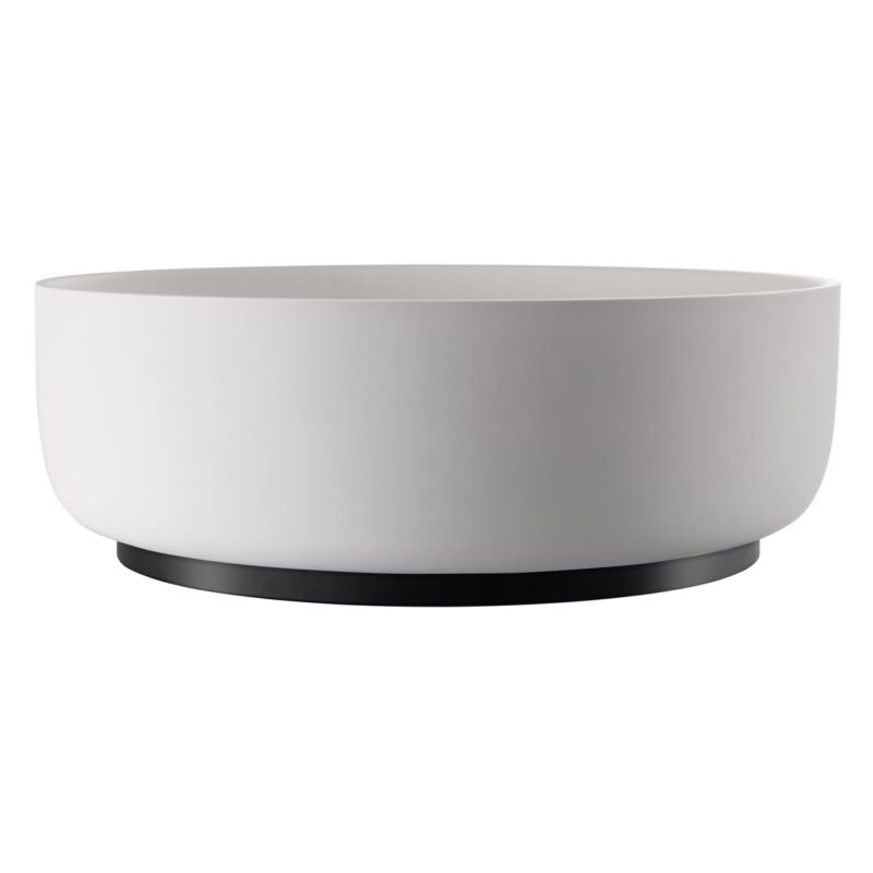 Abode Cava 375mm Round Basin Chalk White