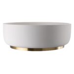 Abode Cava 375mm Round Basin Chalk White