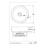 Abode Cava 375mm Round Basin Chalk White