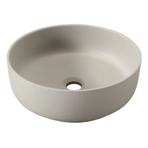 Abode Cava 375mm Round Basin Pebble Grey