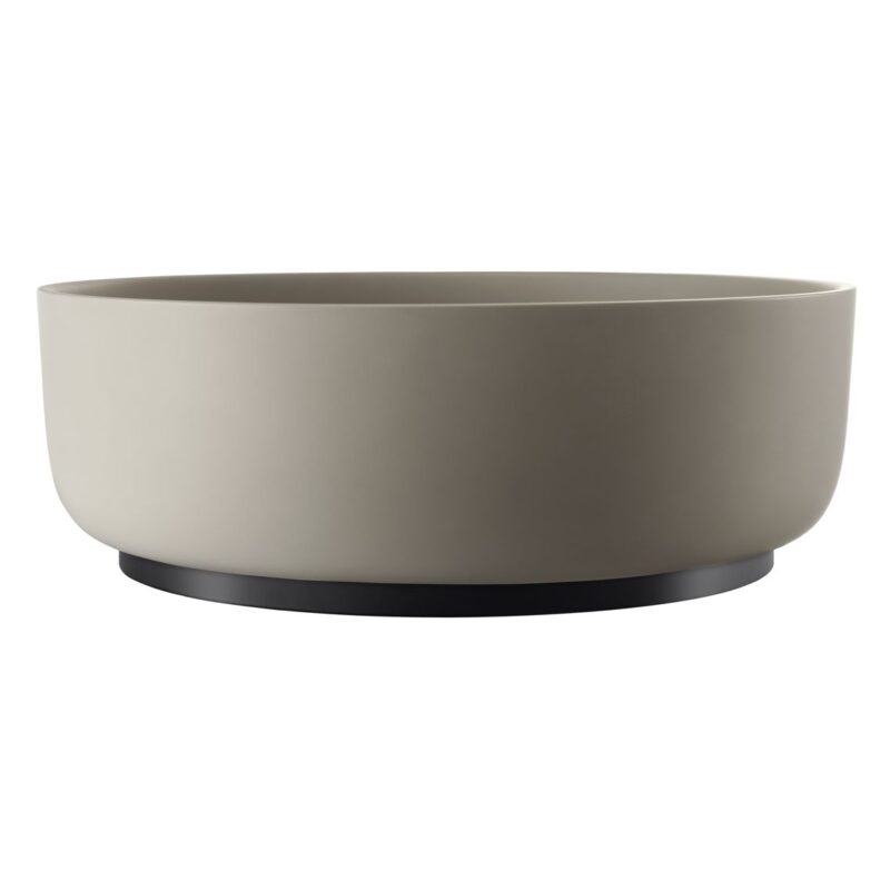 Abode Cava 375mm Round Basin Pebble Grey