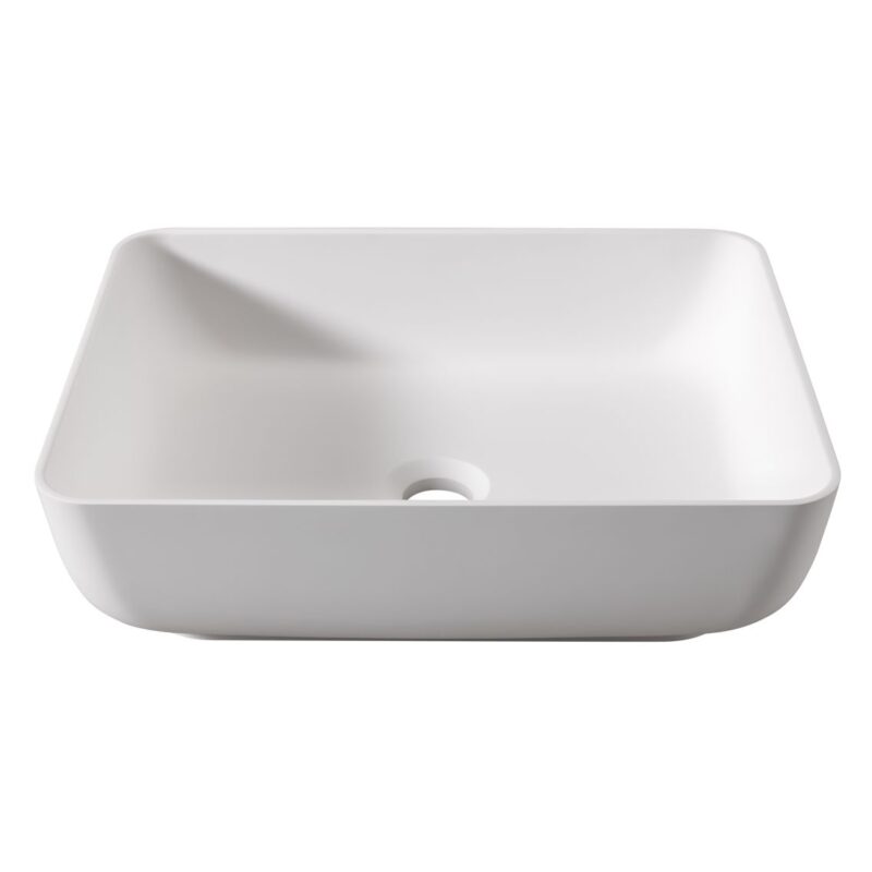 Abode Cava 450x350mm Tablet Basin Chalk White