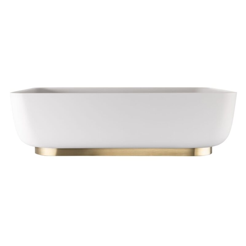 Abode Cava 450x350mm Tablet Basin Chalk White