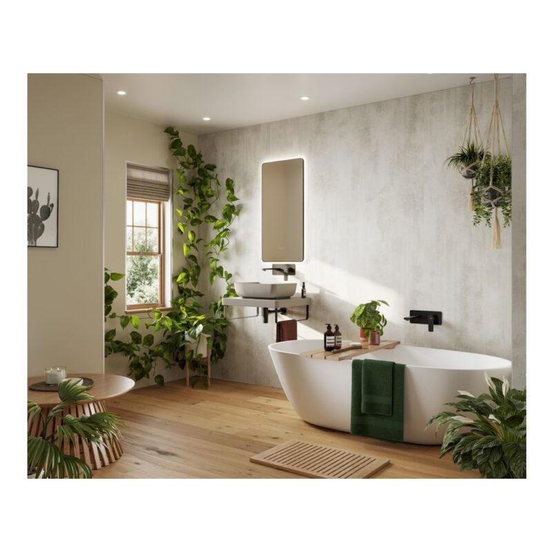 Abode Cava 450x350mm Tablet Basin Pebble Grey