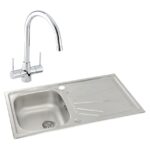 Abode Trydent 1 Bowl Inset Stainless Steel Sink & Nexa Tap Pack