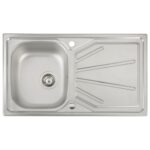 Abode Trydent 1 Bowl Inset Stainless Steel Sink & Nexa Tap Pack