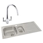 Abode Trydent 1.5 Bowl Inset Stainless Steel Sink & Astral Tap Pack