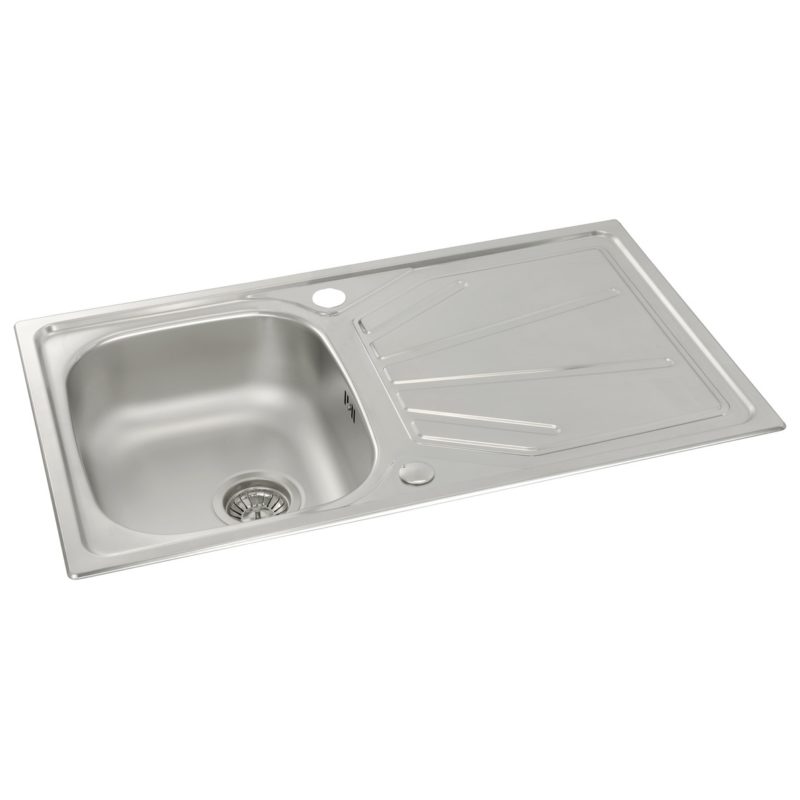 Abode Trydent 1 Bowl Inset Stainless Steel Sink & Atlas Tap Pack