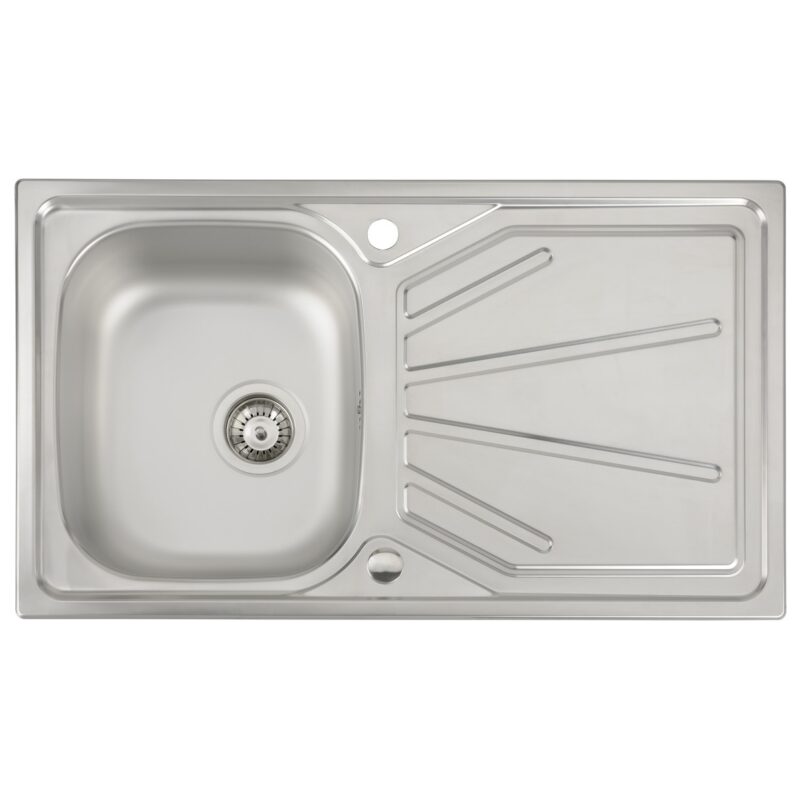Abode Trydent 1 Bowl Inset Stainless Steel Sink & Specto Tap Pack