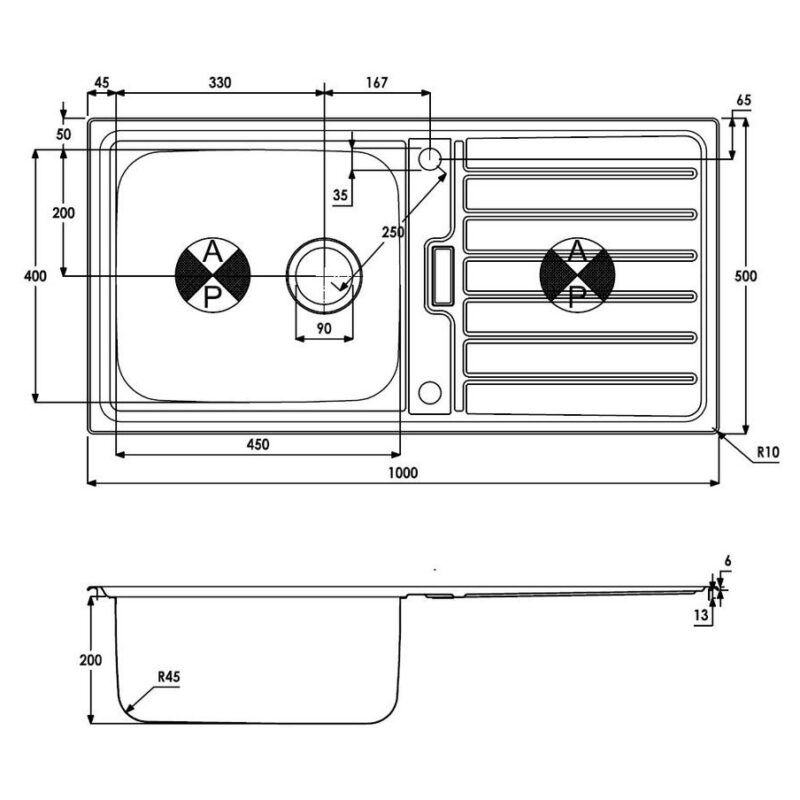 Abode Neron 1 Bowl Inset Stainless Steel Sink & Nexa Tap Pack
