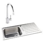 Abode Neron 1 Bowl Inset Stainless Steel Sink & Atlas Tap Pack