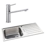 Abode Neron 1 Bowl Inset Stainless Steel Sink & Specto Tap Pack