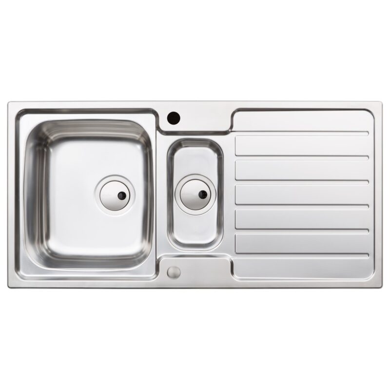 Abode Neron 1.5 Bowl Inset Stainless Steel Sink & Atlas Tap Pack