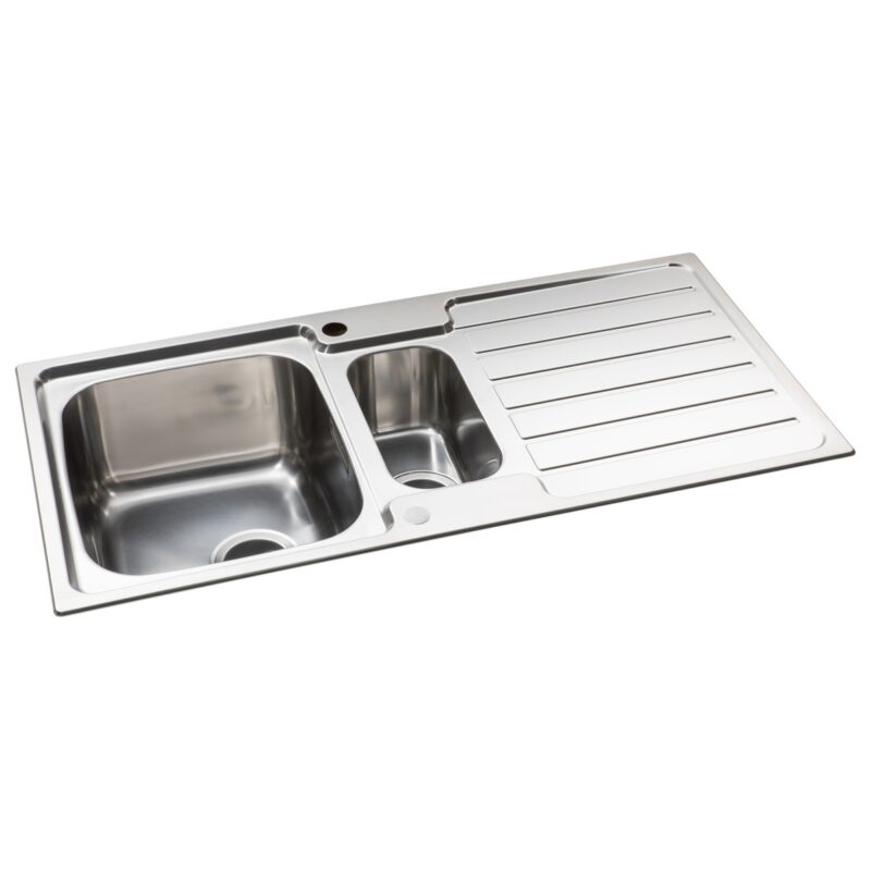 Abode Neron 1.5 Bowl Inset Stainless Steel Sink & Specto Tap Pack