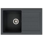 Abode Xcite 1 Bowl Inset Black Metallic Sink & Atlas Tap Pack