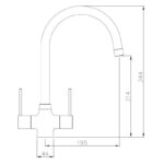 Abode Oriel 1.5 Bowl Inset Black Granite Sink & Nexa Tap Pack