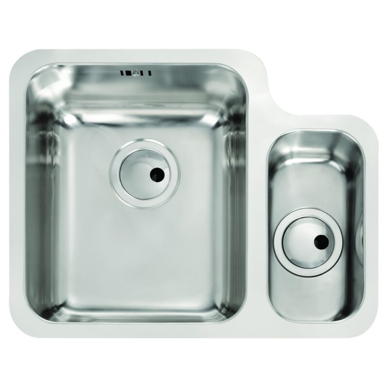 Abode Matrix 1.5 Bowl LHMB Undermount Steel Sink & Atlas Tap Pack