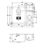 Abode Matrix 1.5 Bowl LHMB Undermount Steel Sink & Specto Tap Pack