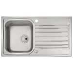 Abode Connekt 1 Bowl Inset Stainless Steel Sink & Nexa Tap Pack