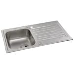 Abode Connekt 1 Bowl Inset Stainless Steel Sink & Atlas Tap Pack