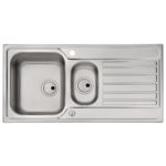 Abode Connekt 1.5 Bowl Inset Stainless Steel Sink & Nexa Tap Pack