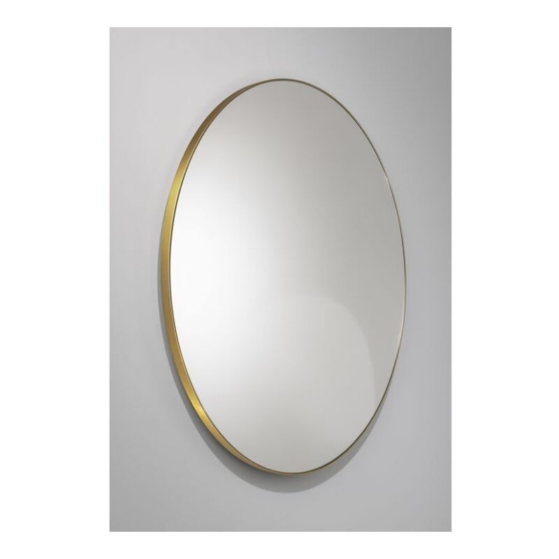 Abode Mayar 600mm Round Mirror Brushed Brass