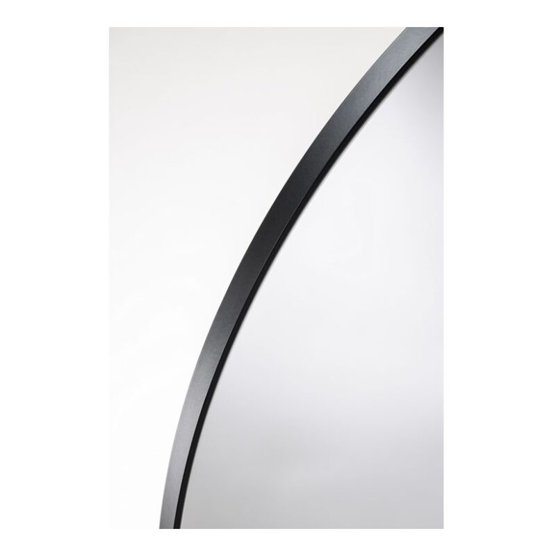 Abode Mayar 600mm Round LED Mirror Matt Black