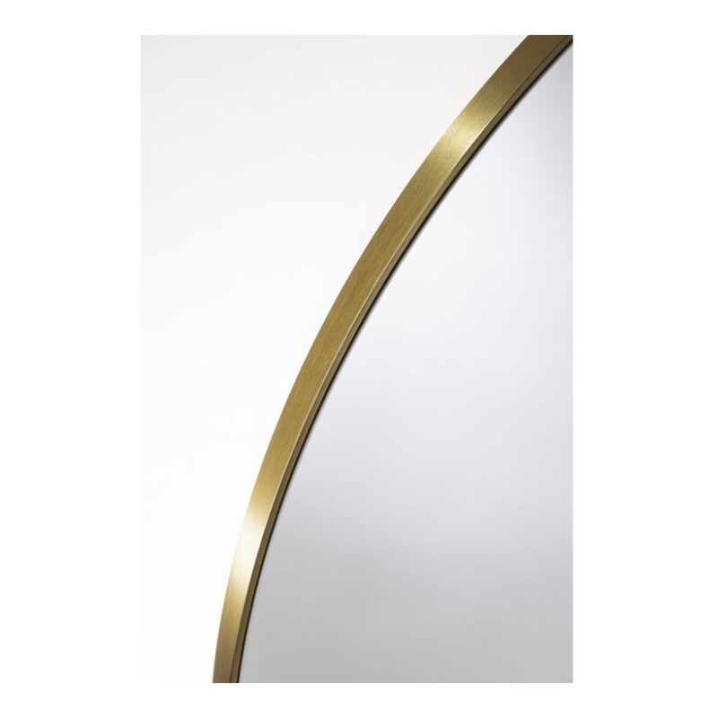 Abode Mayar 600mm Round LED Mirror Brushed Brass
