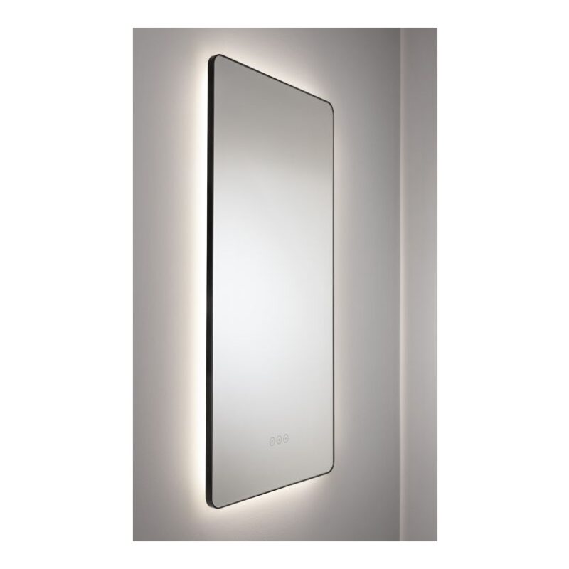 Abode Mayar 450x900mm Tablet LED Mirror Matt Black
