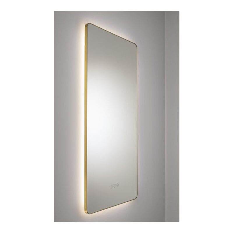 Abode Mayar 450x900mm Tablet LED Mirror Brushed Brass