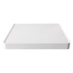 Abode Tableau/Cava Shelf & Tablet Basin Set Chalk White/Brushed Brass