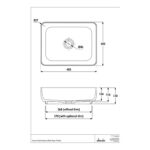 Abode Tableau/Cava Shelf & Tablet Basin Set Chalk White/Brushed Brass