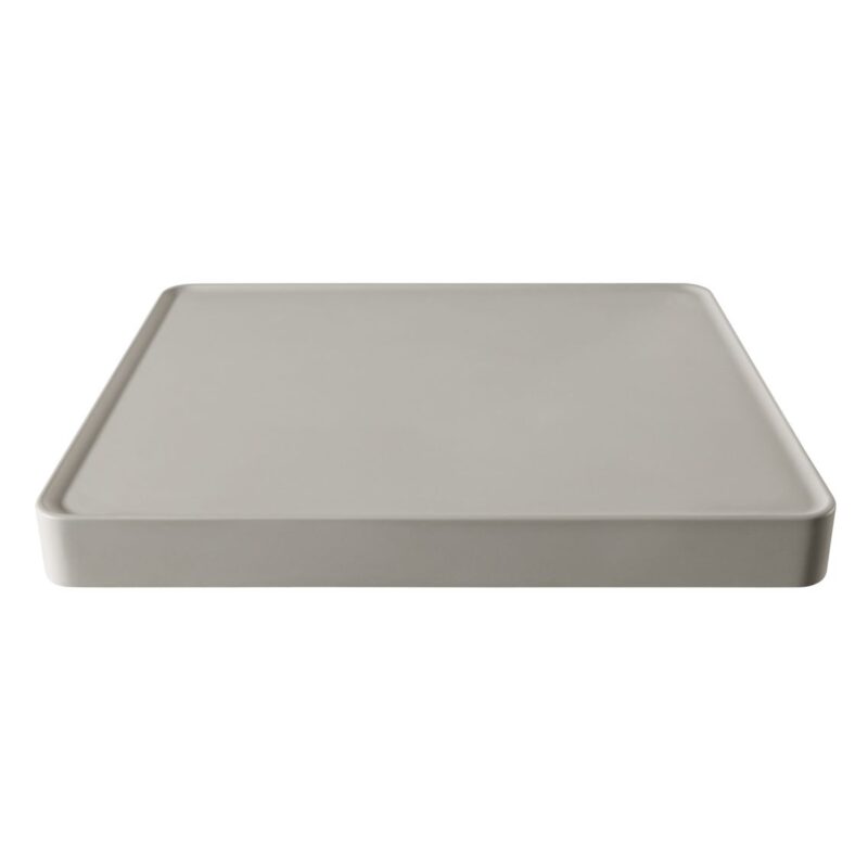 Abode Tableau/Iox Shelf & Round Basin Set Pebble Grey/Matt Black