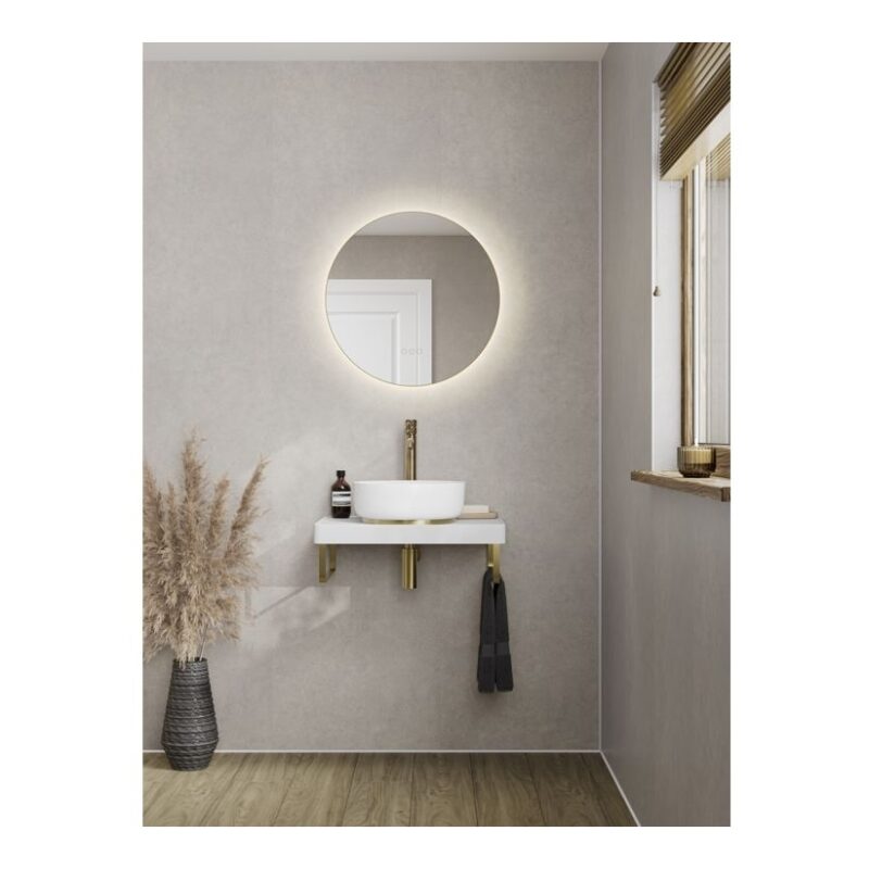 Abode Tableau Optional Towel Rail Brushed Brass