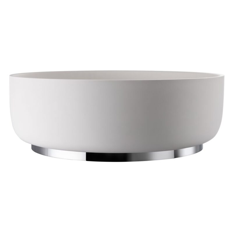 Abode Cava Round Basin Plinth Chrome