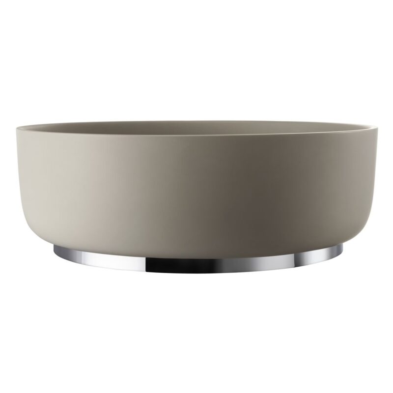 Abode Cava Round Basin Plinth Chrome