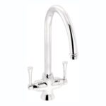 Abode Gosford Twin Lever Mono Sink Mixer Chrome