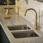 Abode Ludlow Monobloc Kitchen Mixer Tap Antique Brass