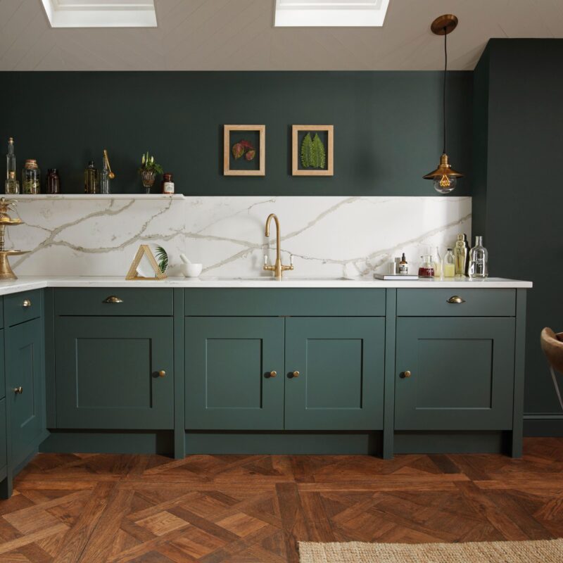 Abode Ludlow Monobloc Kitchen Mixer Tap Antique Brass