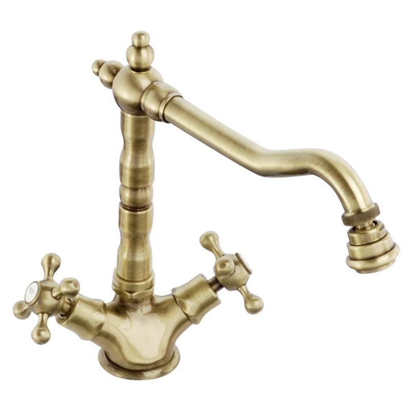 Abode Melford Monobloc Kitchen Mixer Tap Antique Brass Abode Melford Monobloc Kitchen Mixer Tap Antique Brass
