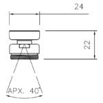 Abode Revolve Aerator Adaptor Chrome
