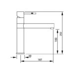 Abode Hydrus Single Lever Mono Sink Mixer Brushed Nickel